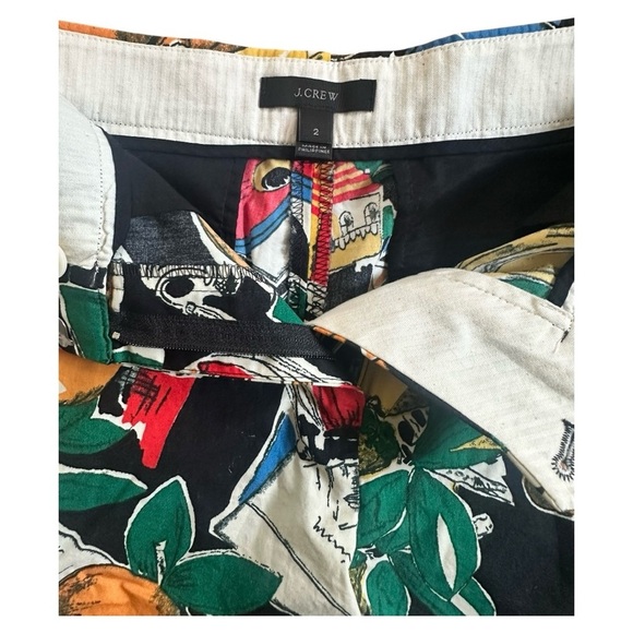 J.Crew Tropical Fruit & Cactus Shorts – Scalloped Hem, EUC, Size 2 - Picture 3 of 6